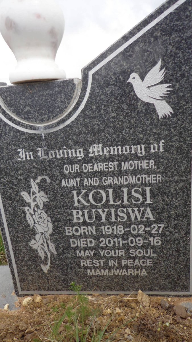 KOLISI Buyiswa 1918-2011
