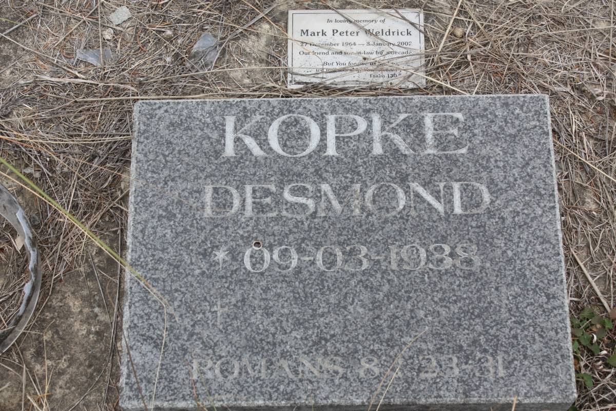 KOPKE Desmond -1938 :: WELDRICK Mark Peter 1964-2002