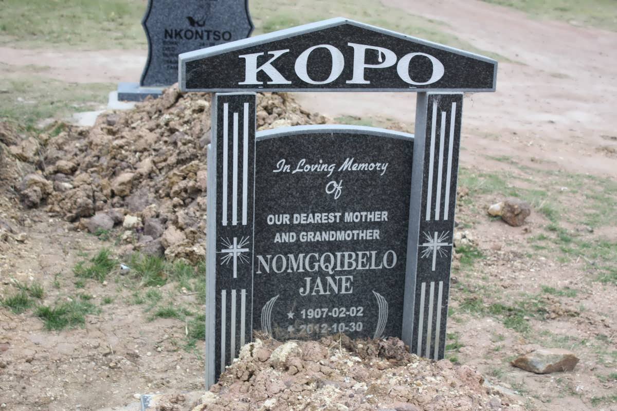 KOPO Nomgqibelo Jane 1907-2012