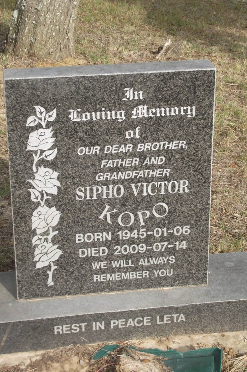KOPO Sipho Victor 1945-2009