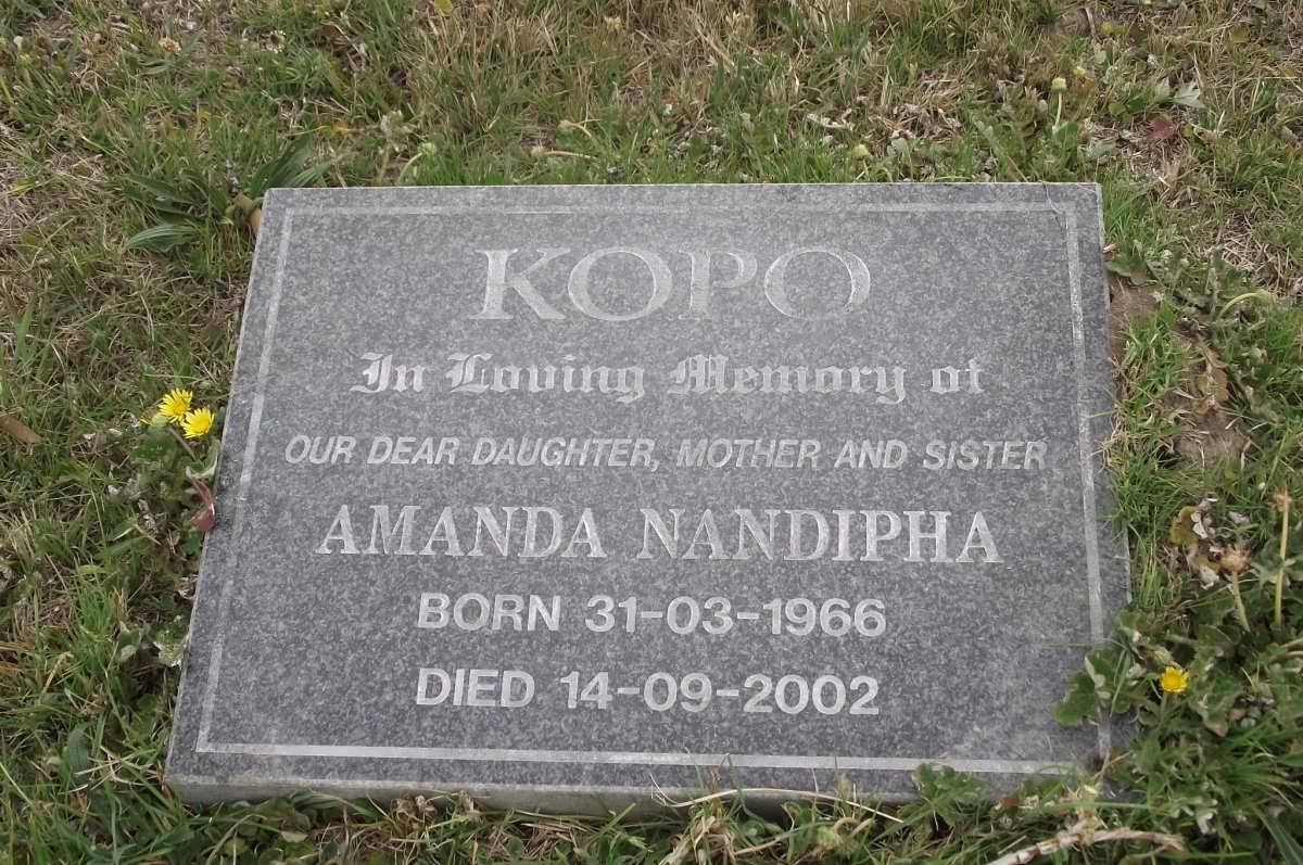 KOPO Amanda Nandipha 1966-2002