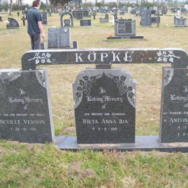KÖPKE Anton Wilhelm 1917-1995 &amp; Rieta Anna Ida 1918- :: KÖPKE Neville Vernon 1951-