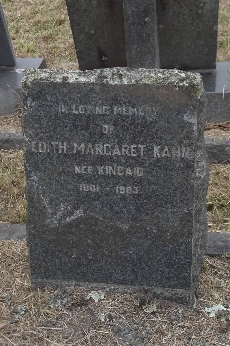 KAHN Edith Margaret nee KINCAID 1901-1963