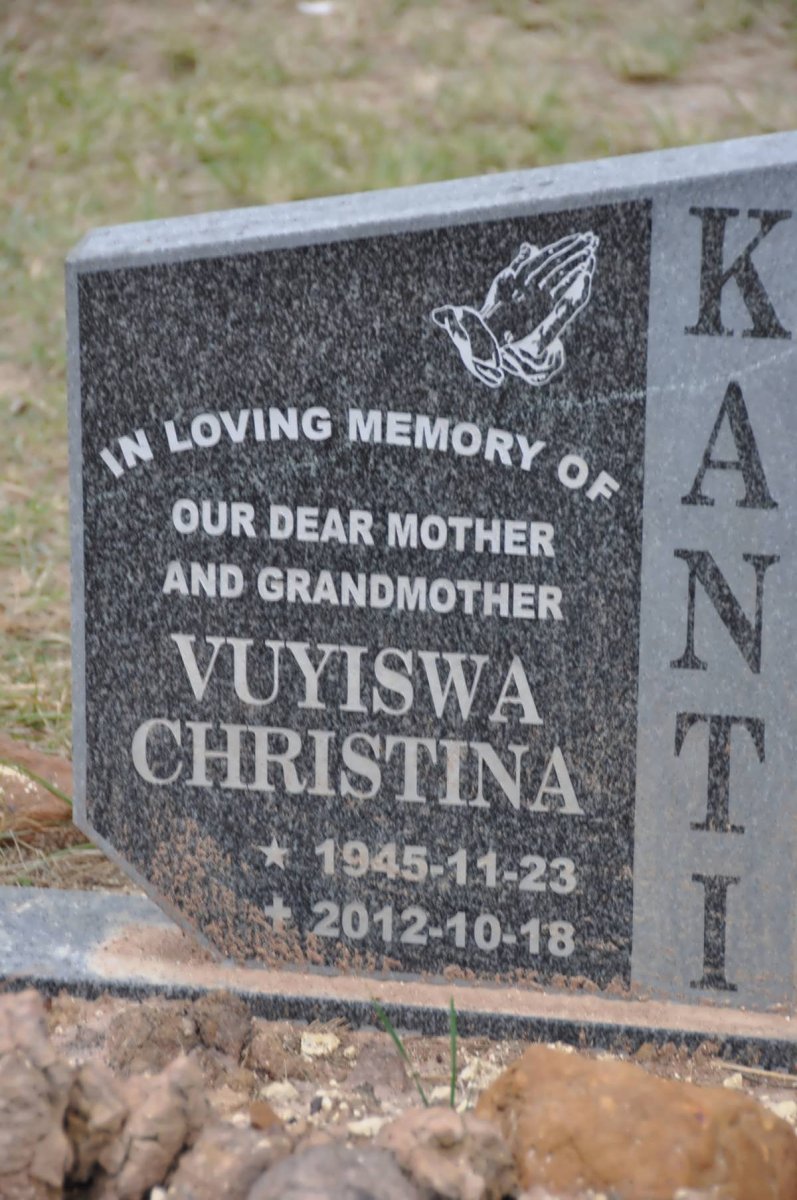KANTI Vuyiswa Christina 1945-2012