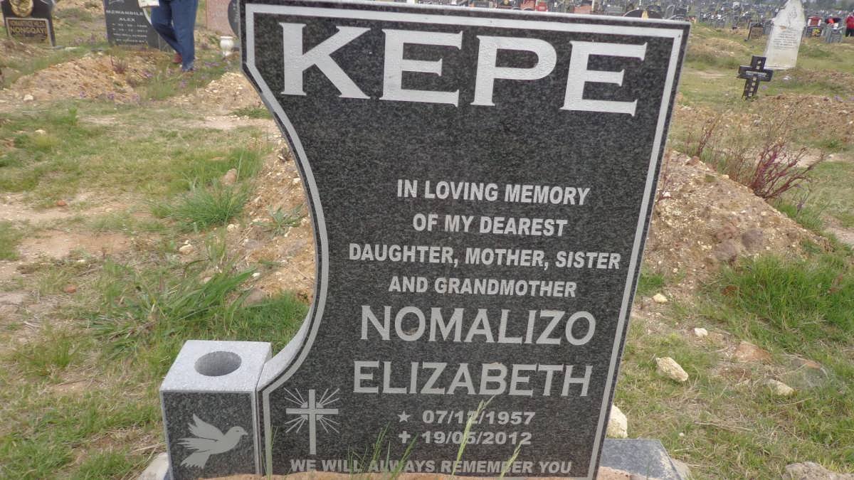KEPE Nomalizo Elizabeth 1957-2012
