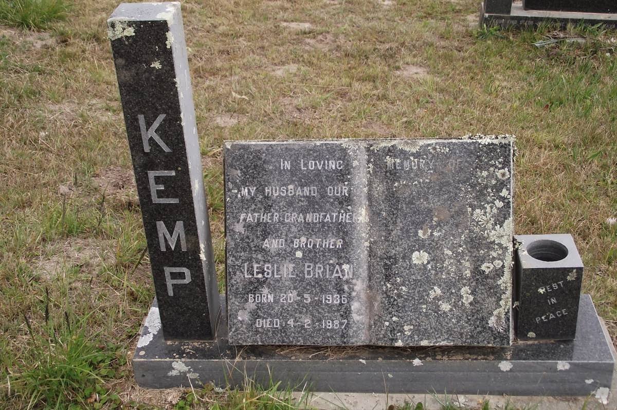 KEMP Leslie Brian 1936-1987