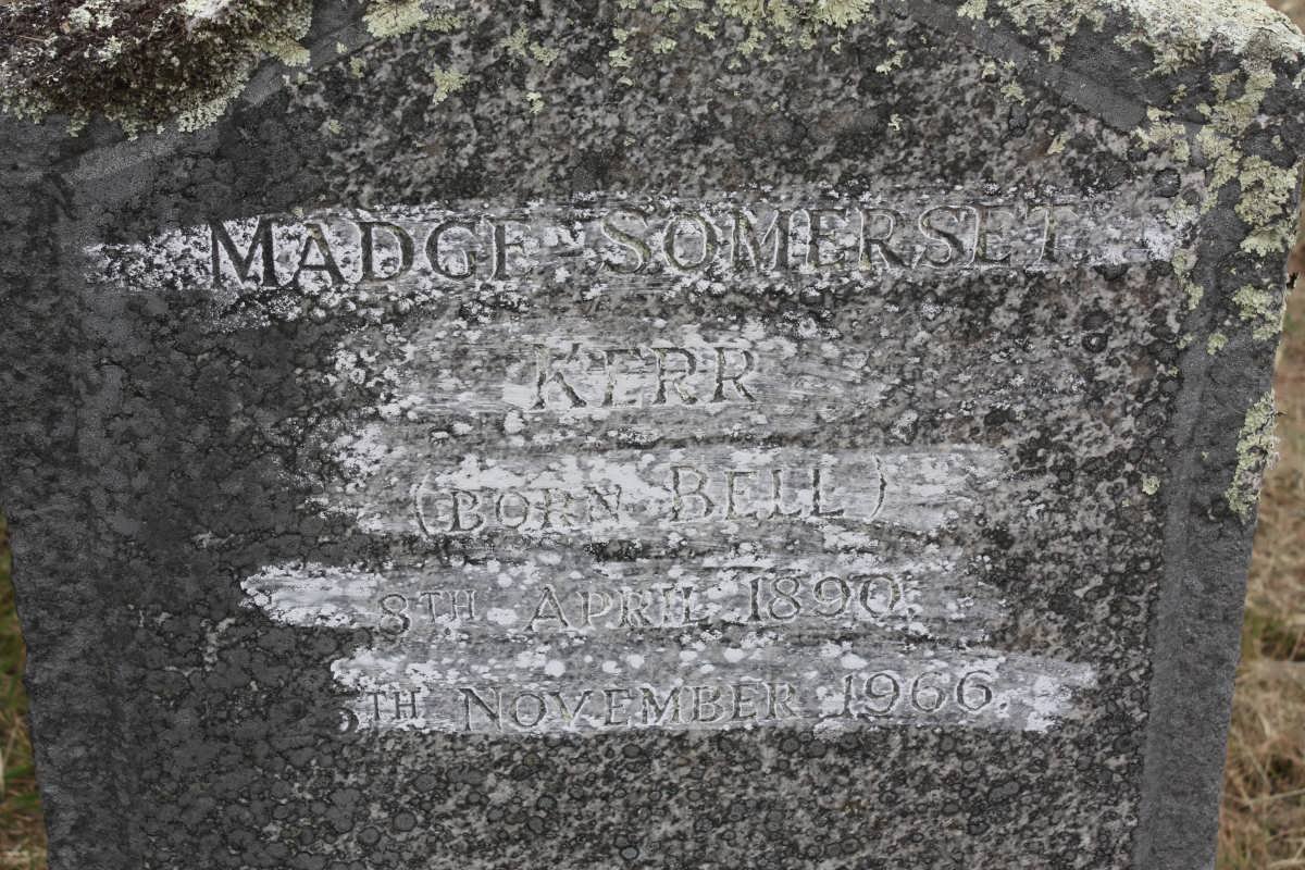 KERR Madge Somerset nee BELL 1890-1966