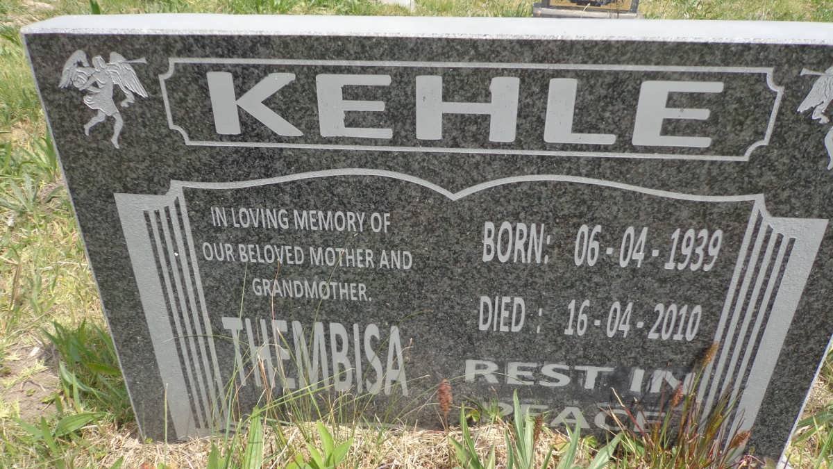 KEHLE Thembisa 1939-2010
