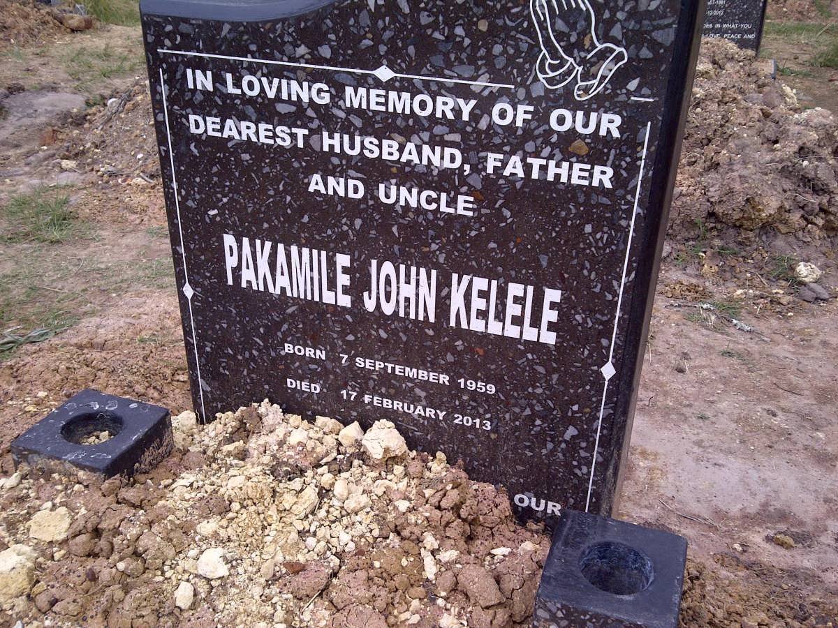 KELELE Pakamile John 1959-2013