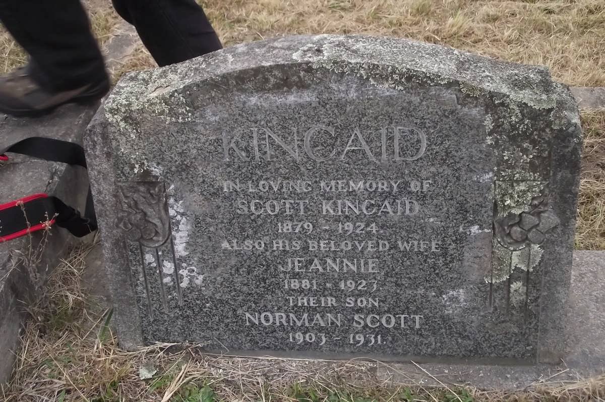KINCAID Scott 1879-1924 &amp; Jeannie 1881-1923 :: KINCAID Norman Scott 1903-1931