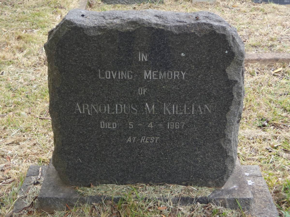 KILLIAN Arnoldus M. -1967