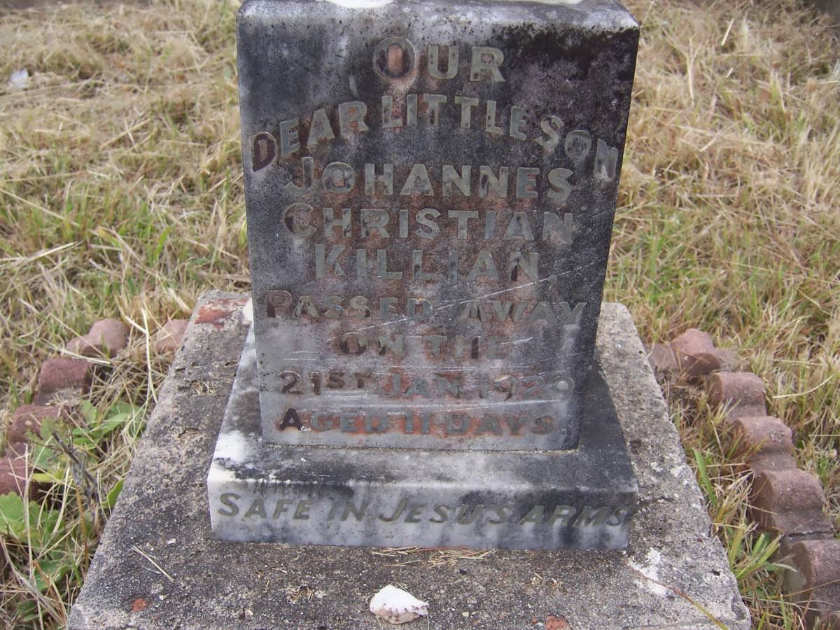 KILLIAN Johannes Christian -1929