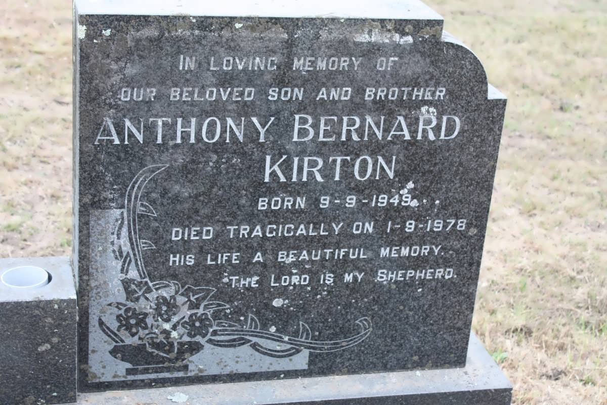 KIRTON Anthony Bernard 1949-1978