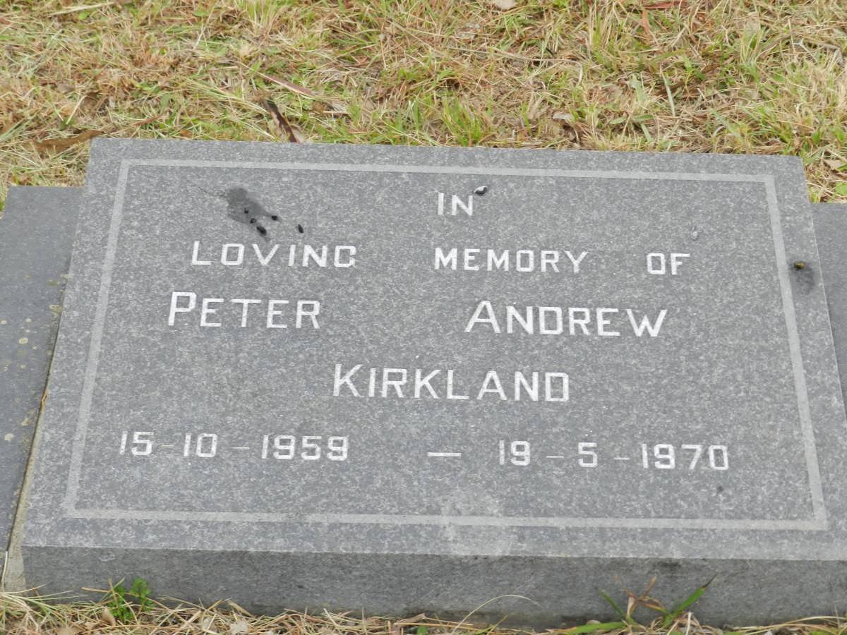 KIRKLAND Peter Andrew 1959-1970