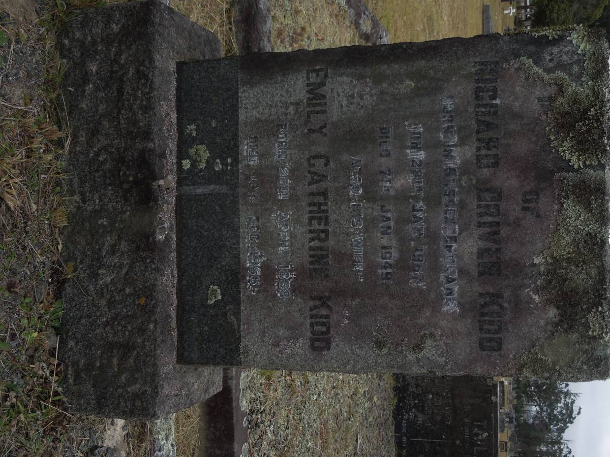 KIDD Richard Driver 1867-1949 &amp; Emily Catherine 1868-1956