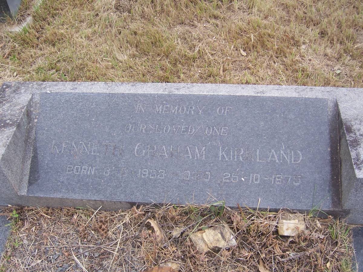 KIRKLAND Kenneth Graham 1933-1975