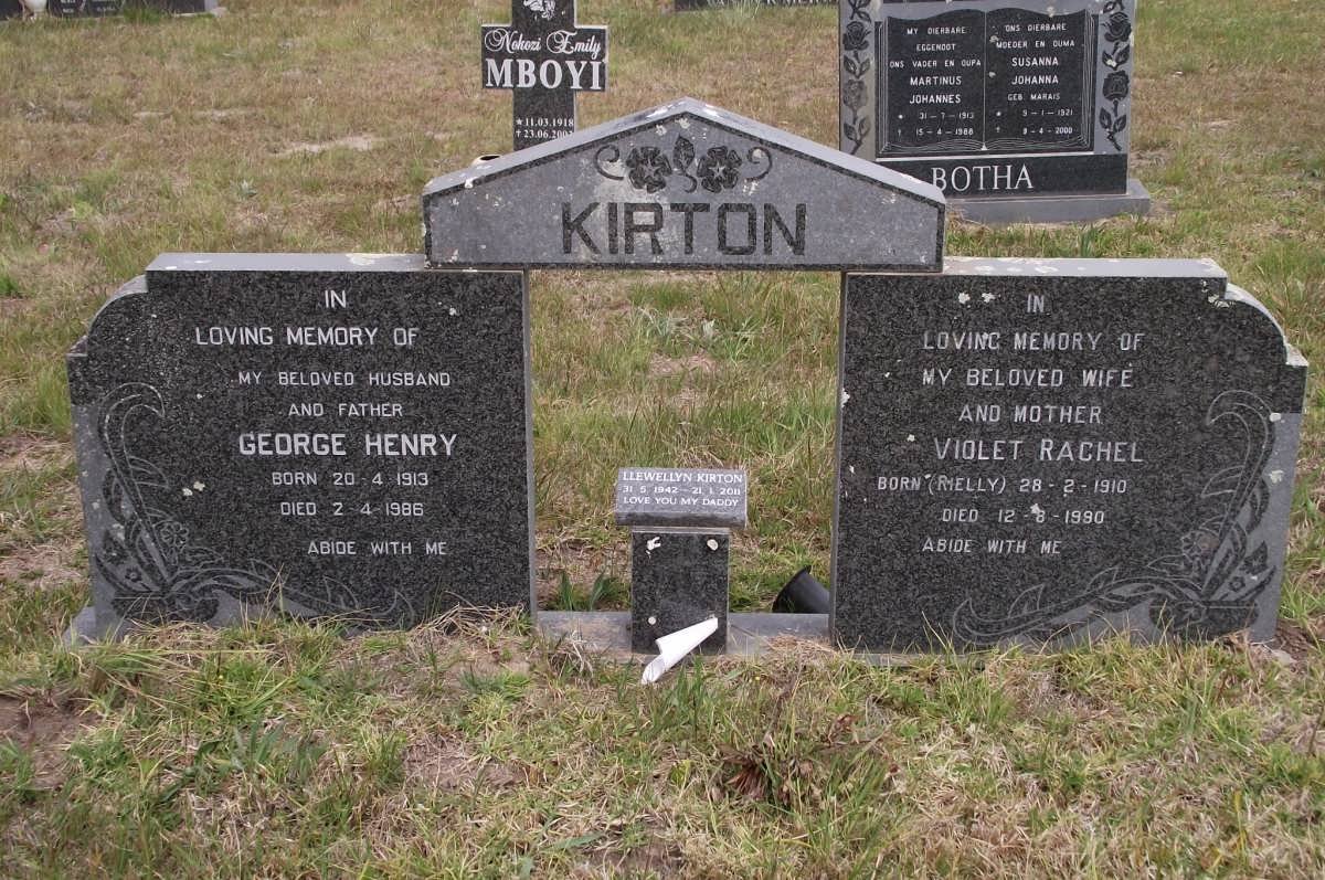 KIRTON George Henry 1913-1986 &amp; Violet Rachel RIELLY 1910-1990