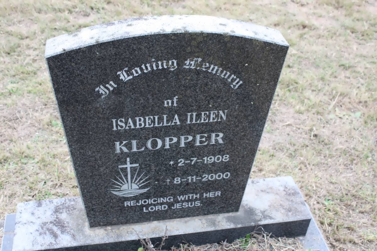 KLOPPER Isabella Ileen 1908-2000