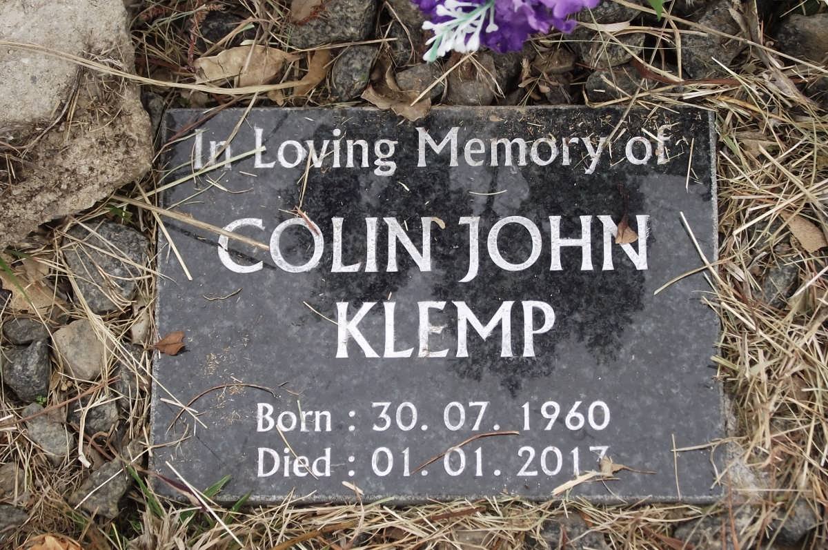 KLEMP Colin John 1960-2013