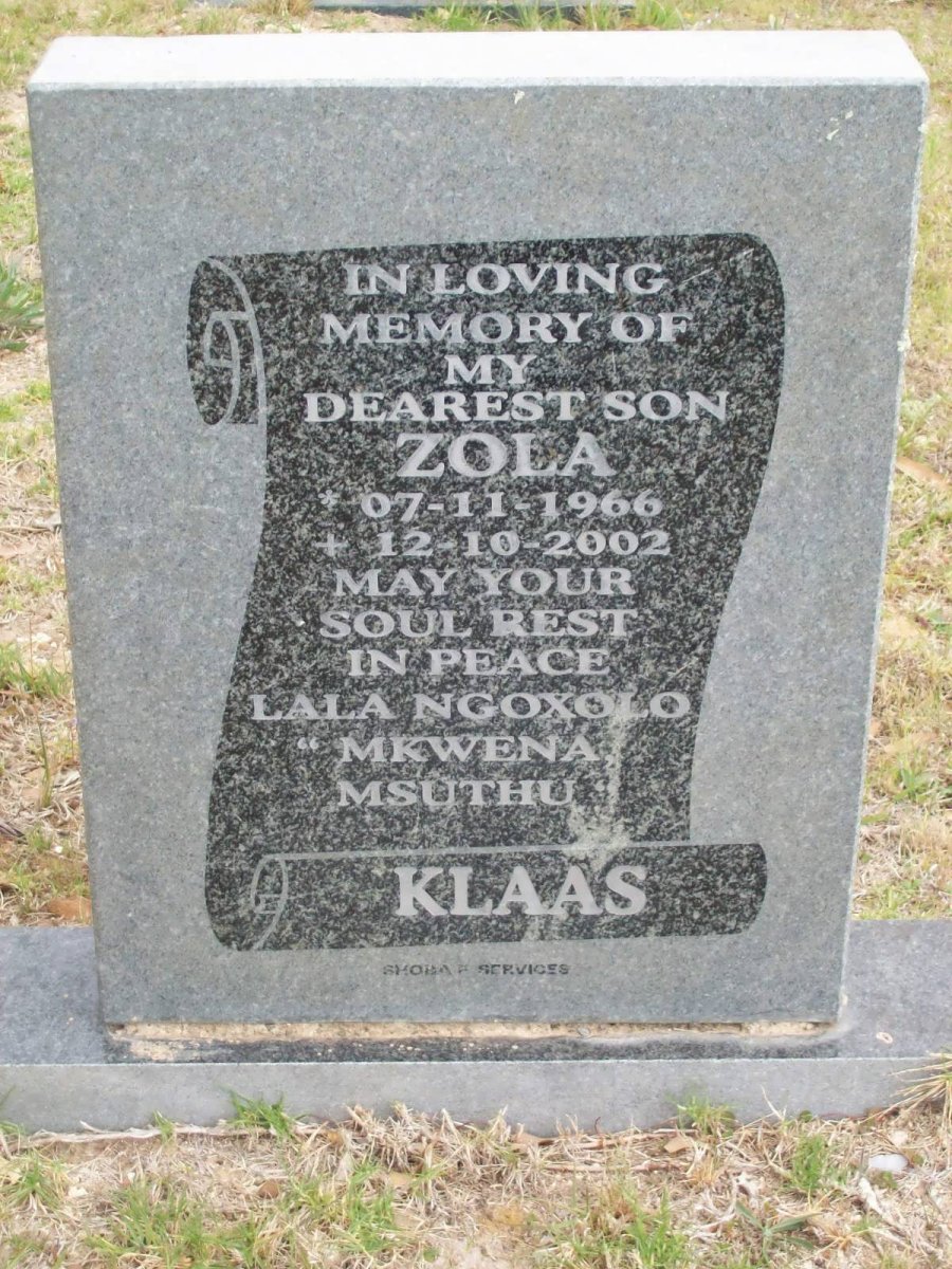 KLAAS Zola 1966-2002