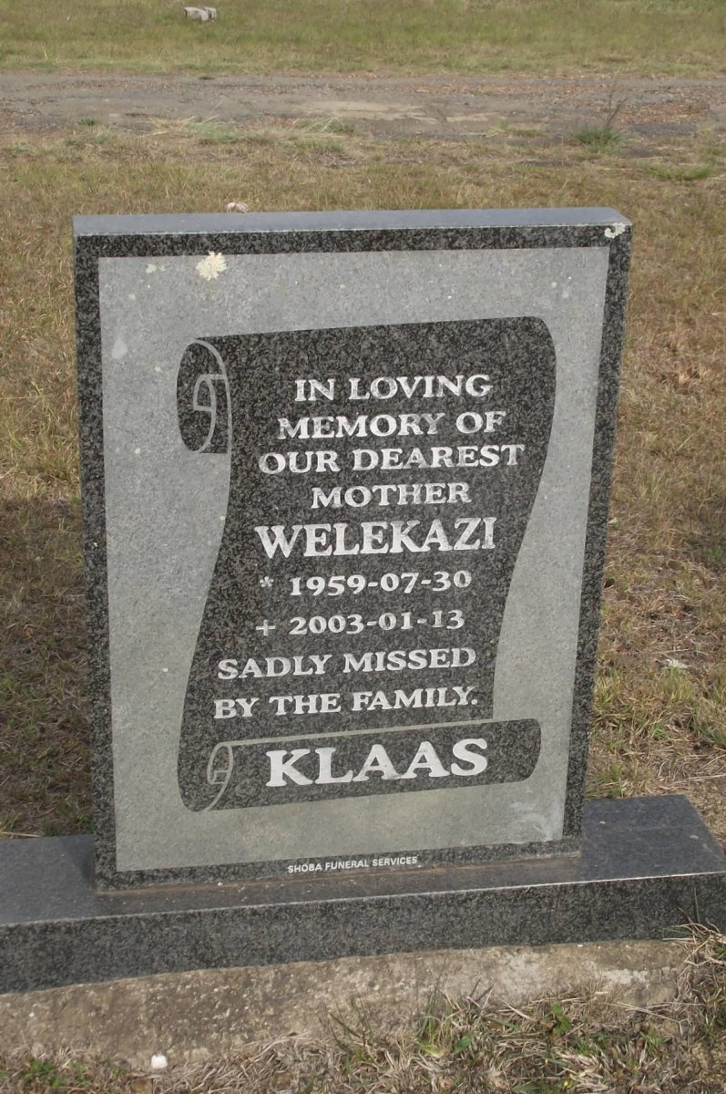 KLAAS Welekazi 1959-2003
