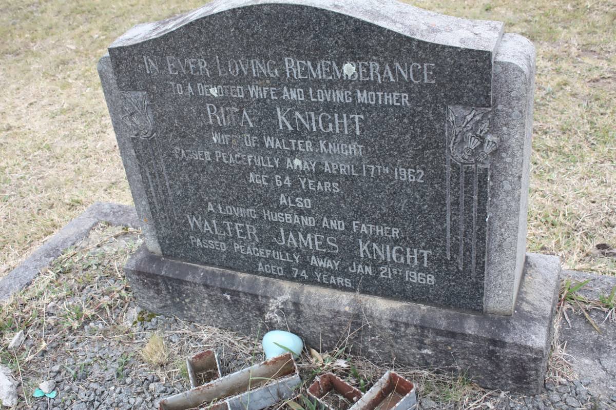 KNIGHT Walter James -1968 &amp; Rita -1962