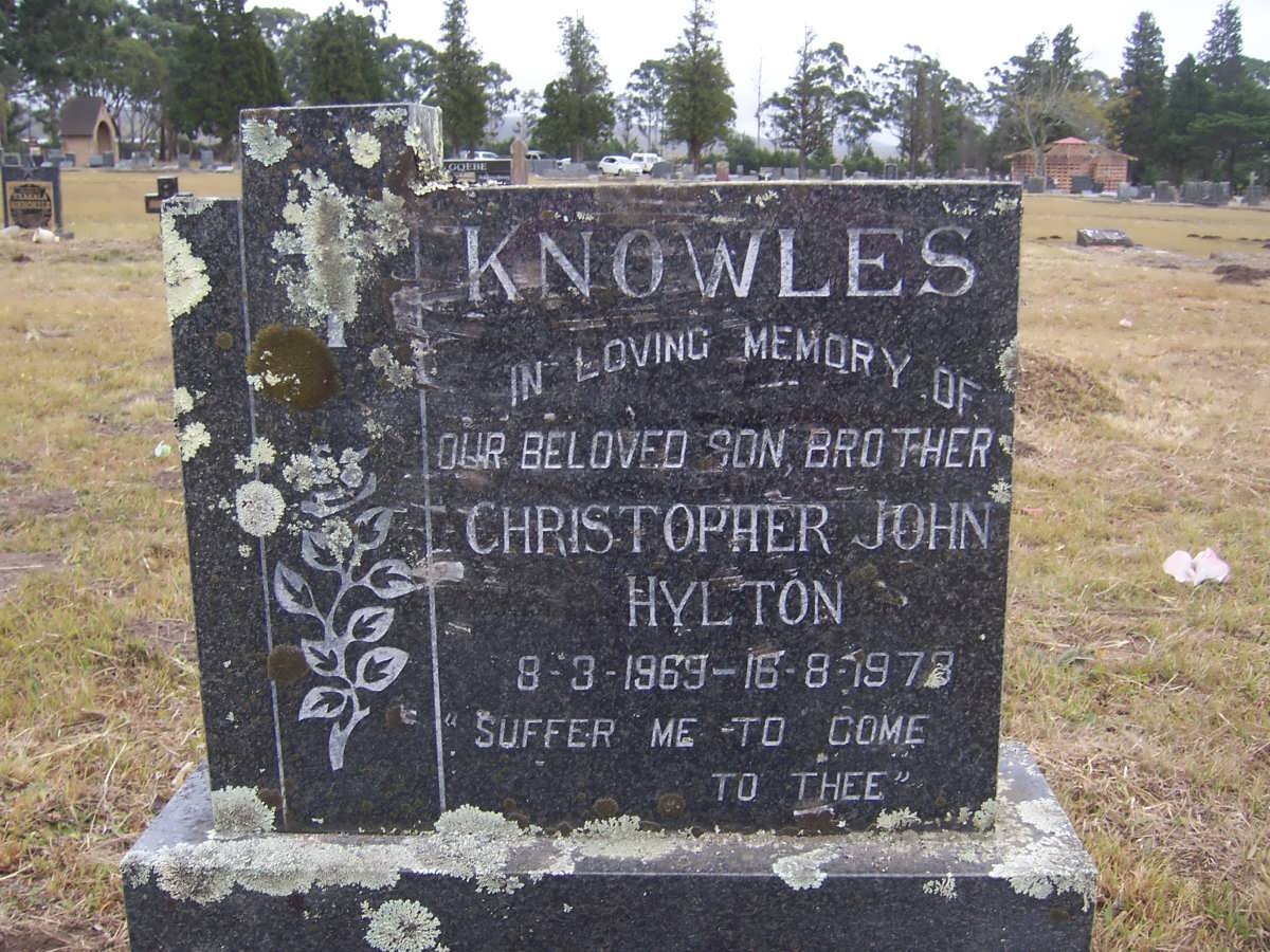 KNOWLES Christopher John Hylton 1969-1978