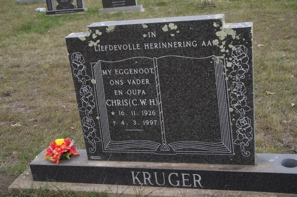 KRUGER C.W.H. 1926-1997