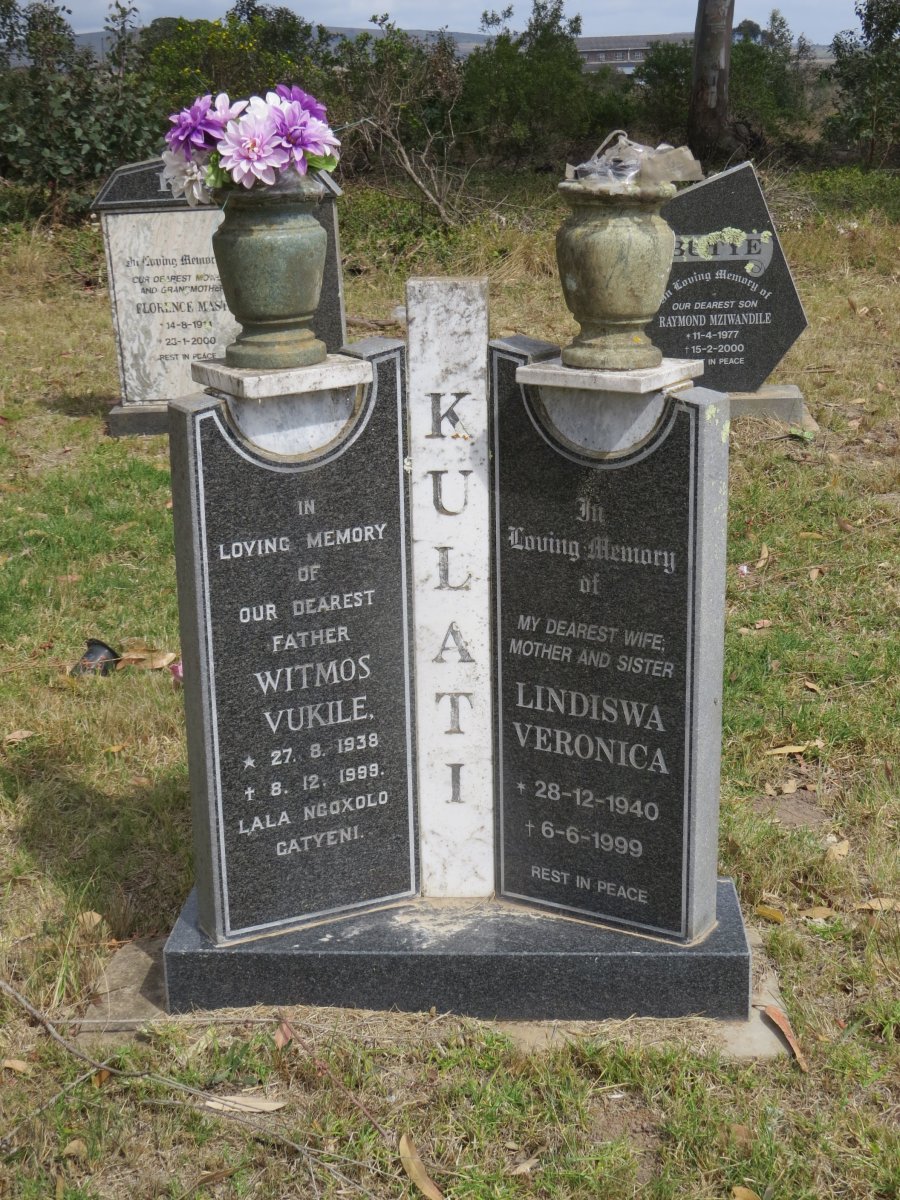 KULATI Witmos Vukile 1938-1999  &amp; Lindiswa Veronica 1940-1999