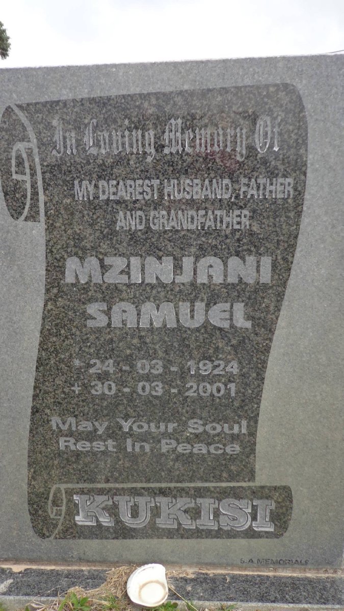 KUKISI Mzinjani Samuel 1924-2001
