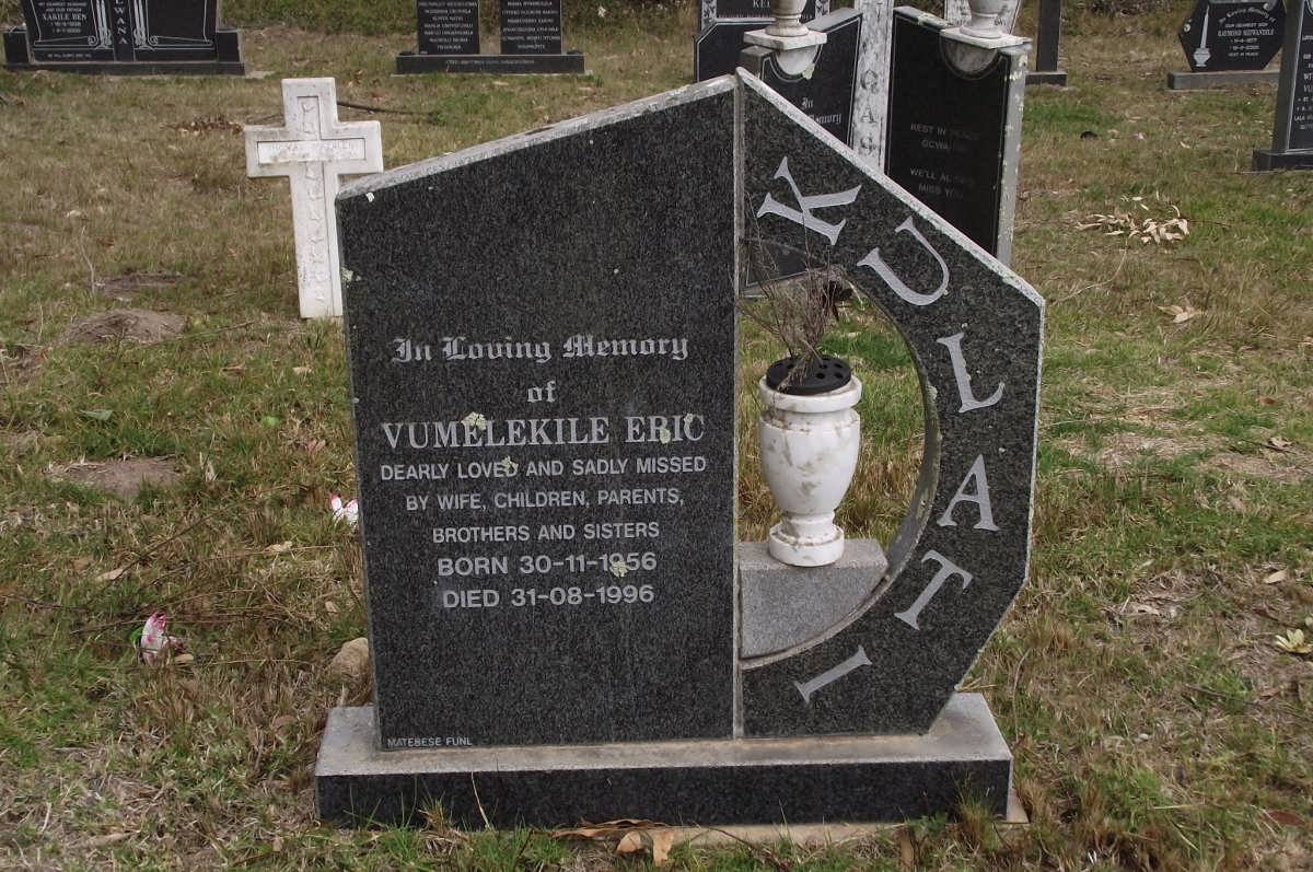 KULATI Vumelekile Eric 1956-1996