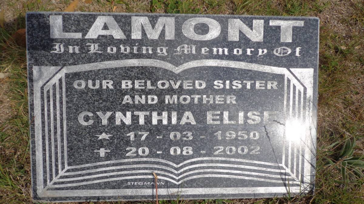 LAMONT Cynthia Elise 1950-2002