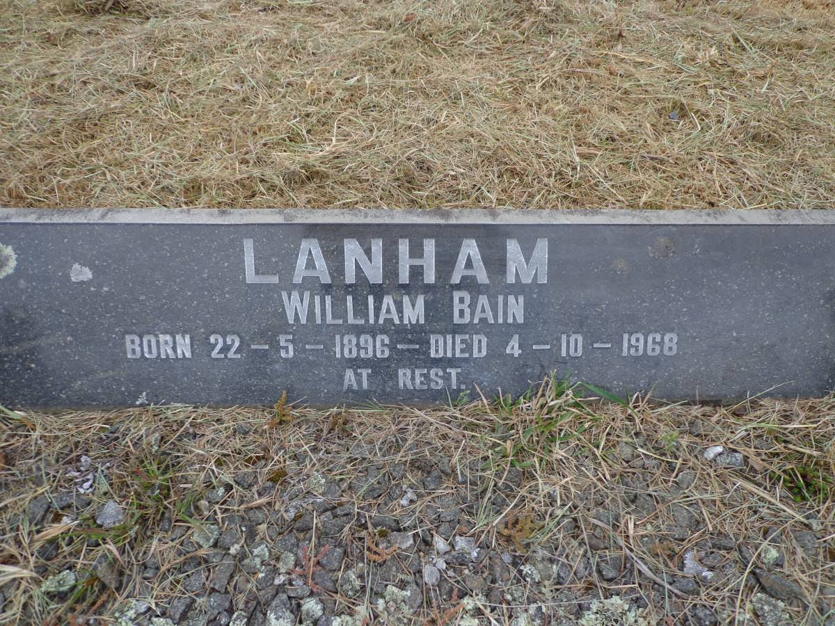 LANHAM William Bain 1896-1968