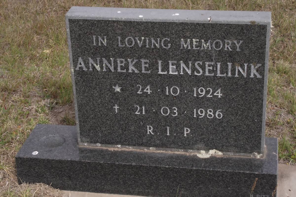 LENSELINK Anneke 1924-1986
