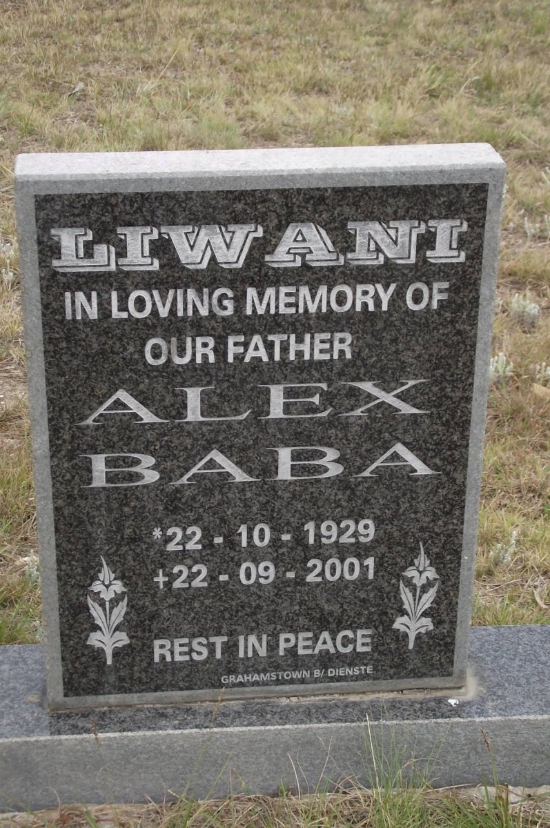 LIWANI Alex Baba 1929-2001