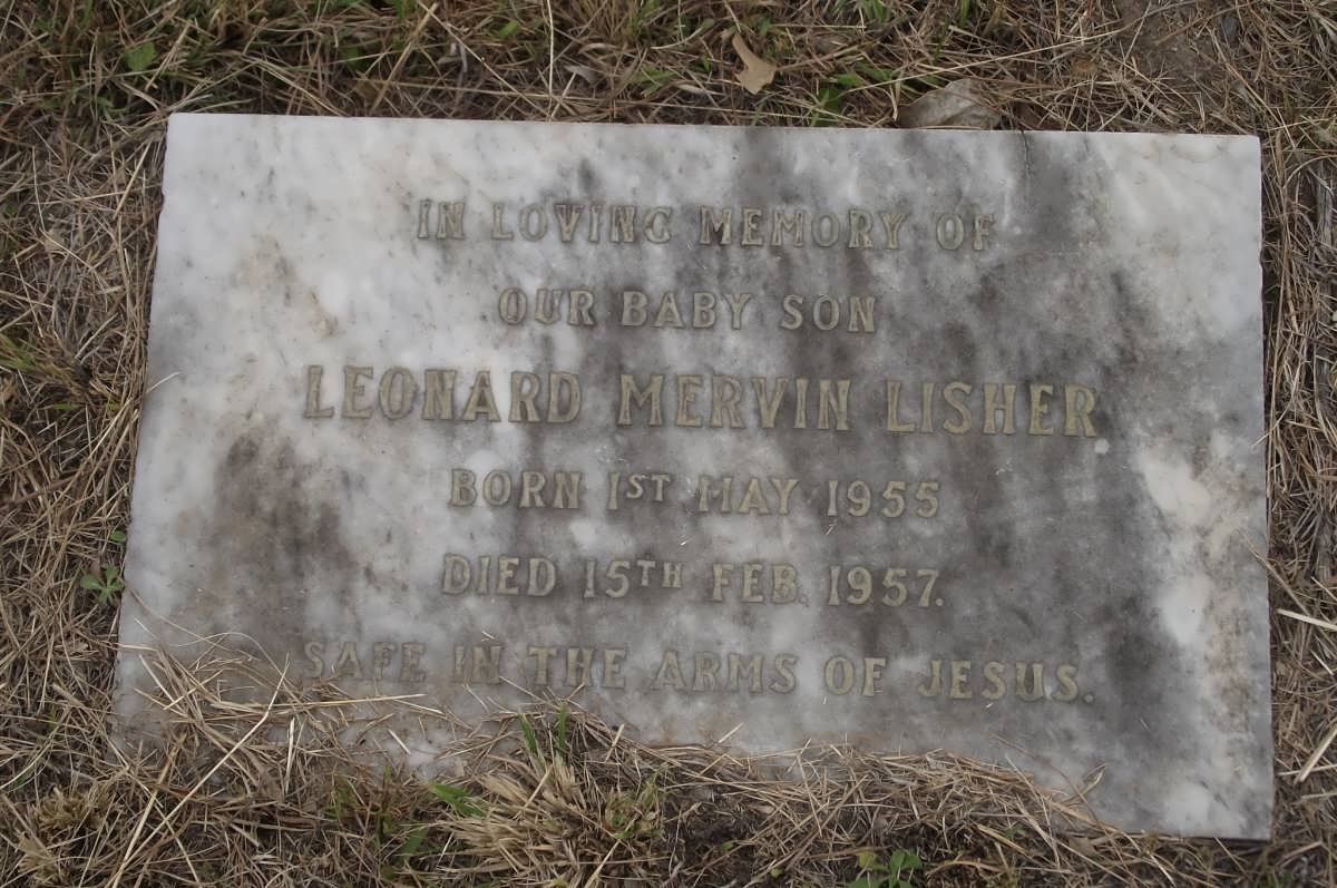LISHER Leonard Mervin 1955-1957