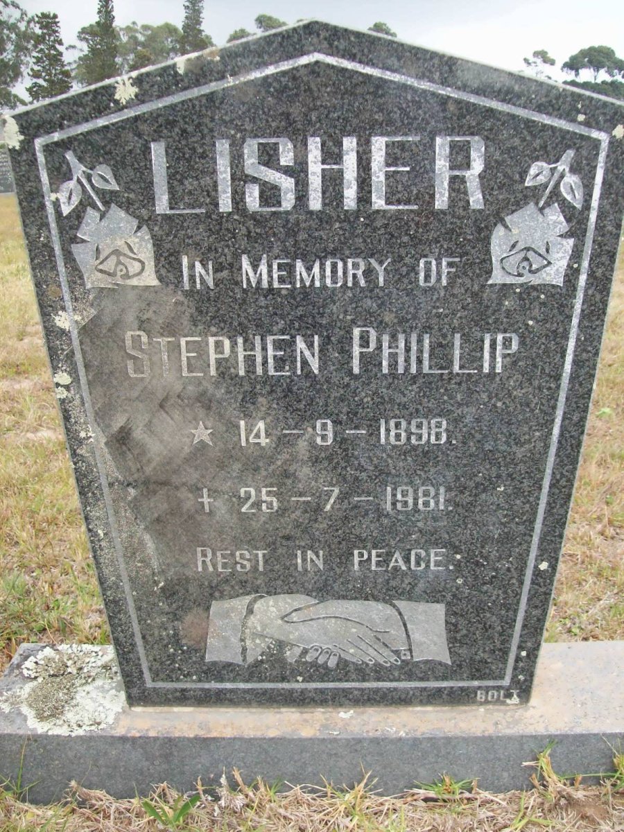 LISHER Stephen Phillip 1898-1981