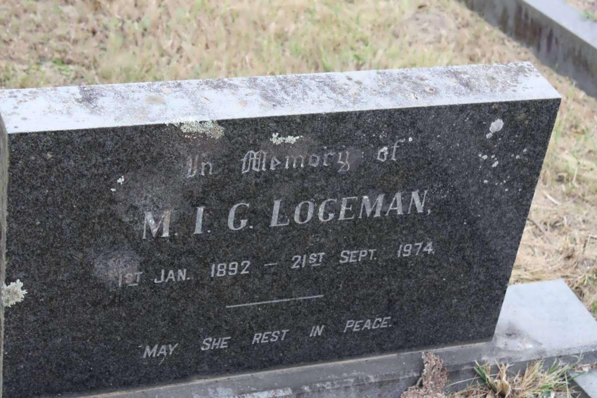 LOGEMAN M.I.G. 1892-1974