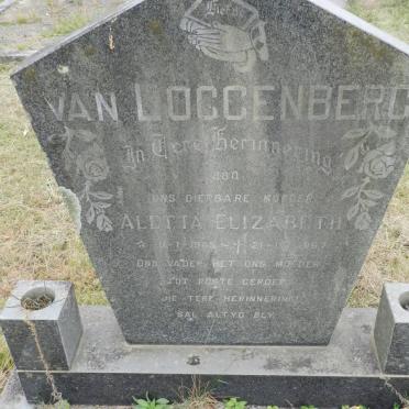 LOGGENBERG Aletta Elizabeth, van 1909-1967