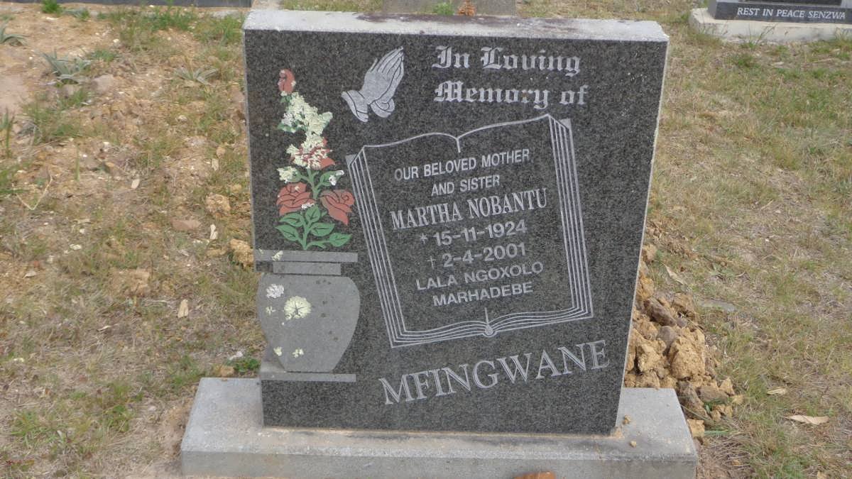 MFINGWANE Martha Nobantu 1924-2001