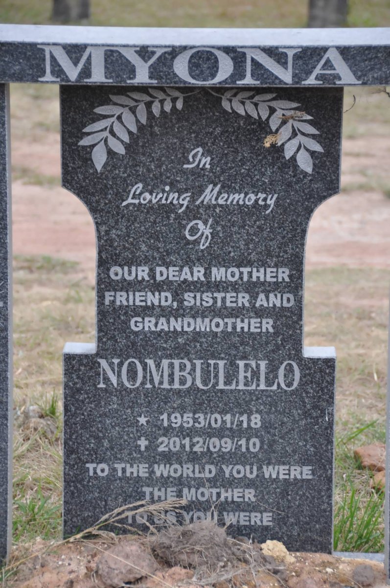 MYONA Nombulelo 1953-2012