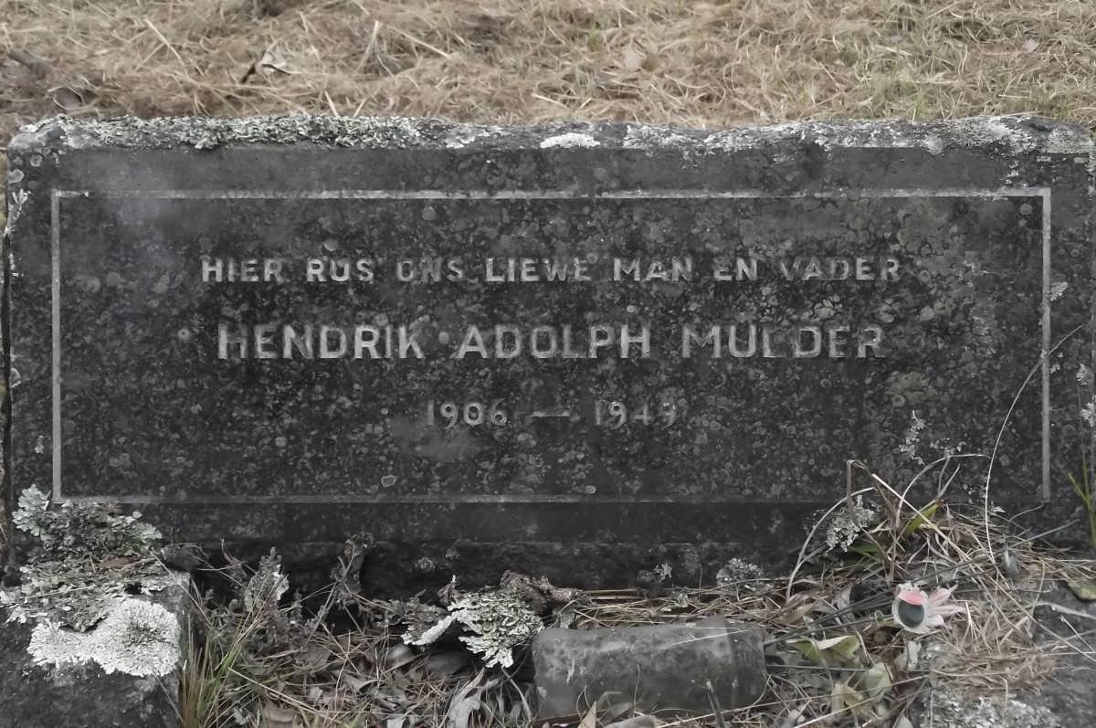 MULDER Hendrik Adolph 1906-1949