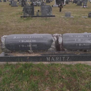 MARITZ Hendrik Thomas 1909-1983 &amp; Johanna Letitia 1910-1989