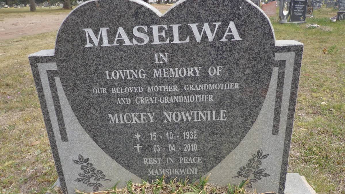 MASELWA Mickey Nowinile 1932-2010