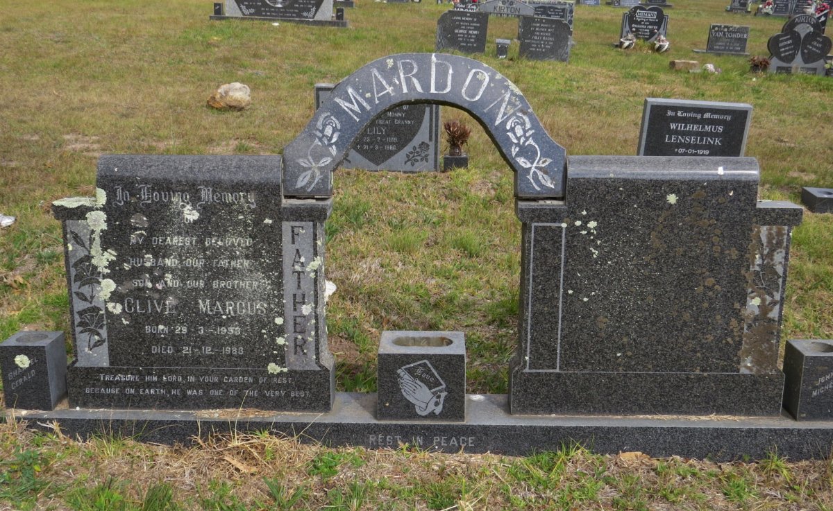 MARDON Clive Marcus 1953-1983