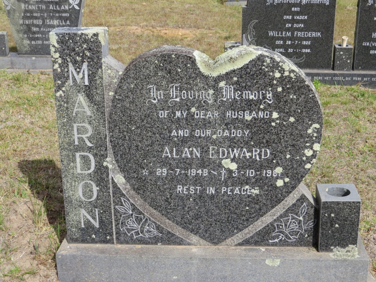 MARDON Alan Edward 1948-1981