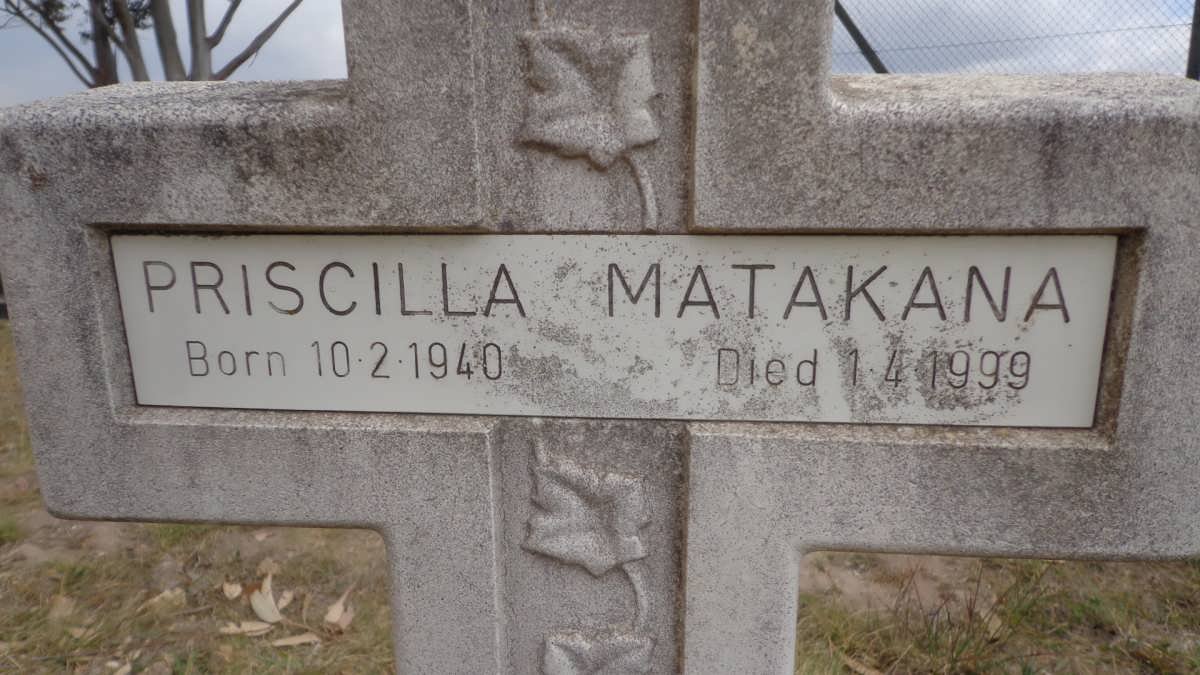 MATAKANA Priscilla 1940-1999
