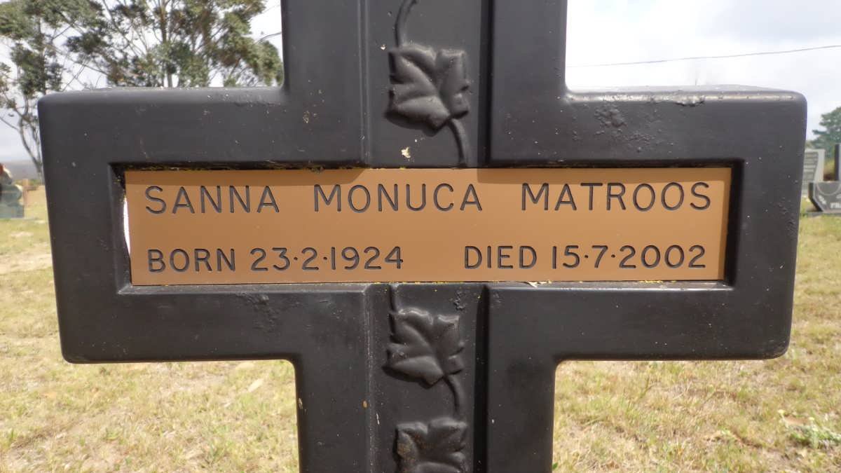 MATROOS Sanna Monuca 1924-2002