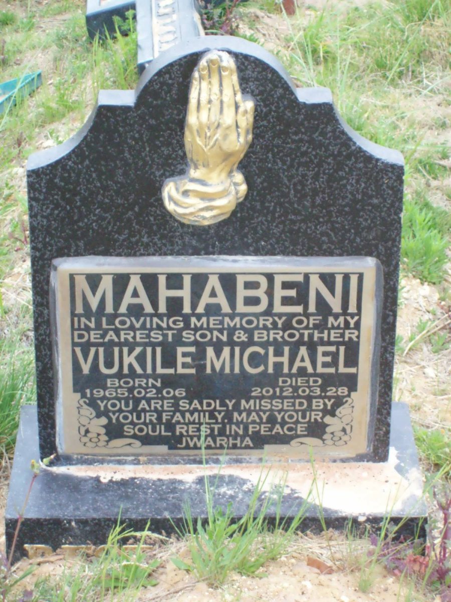MAHABENI Vukile Michael 1965-2012