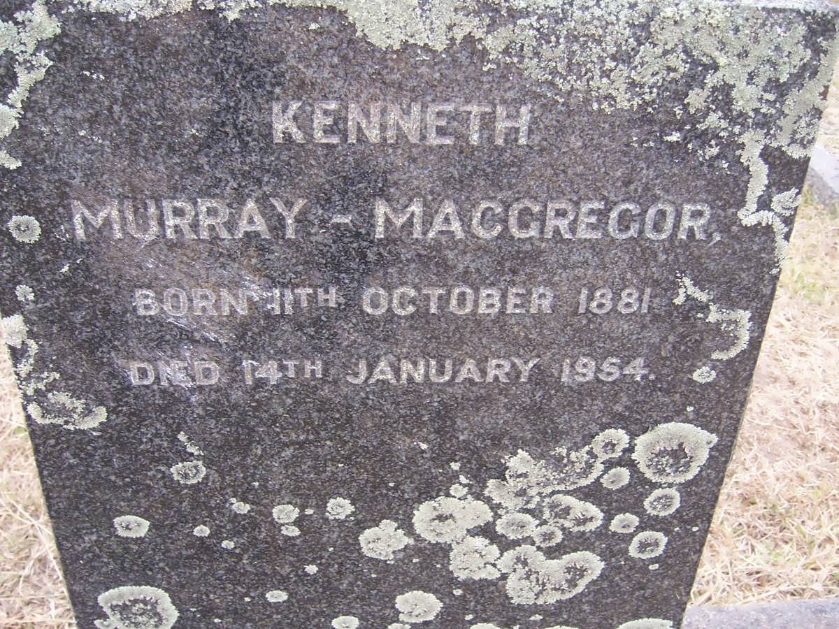 MACGREGOR Kenneth, Murray 1881-1954